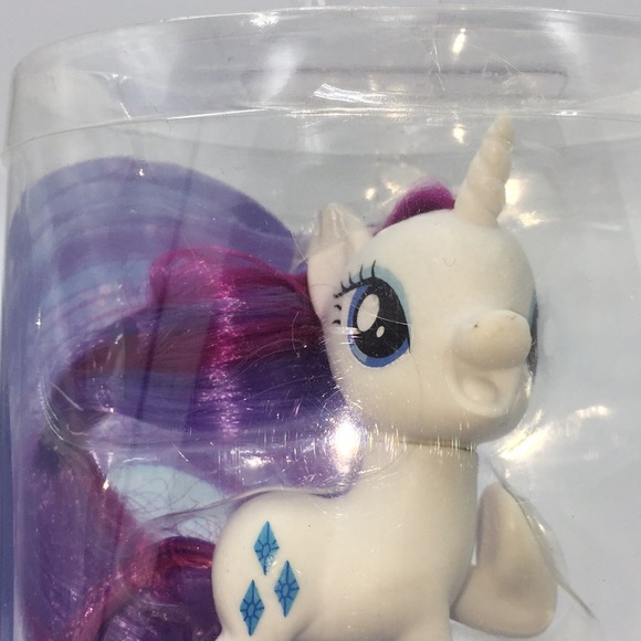 My Little Pony MLP Rarity White Purple Mane & Tail Hasbro New in Package - Picture 2 of 9